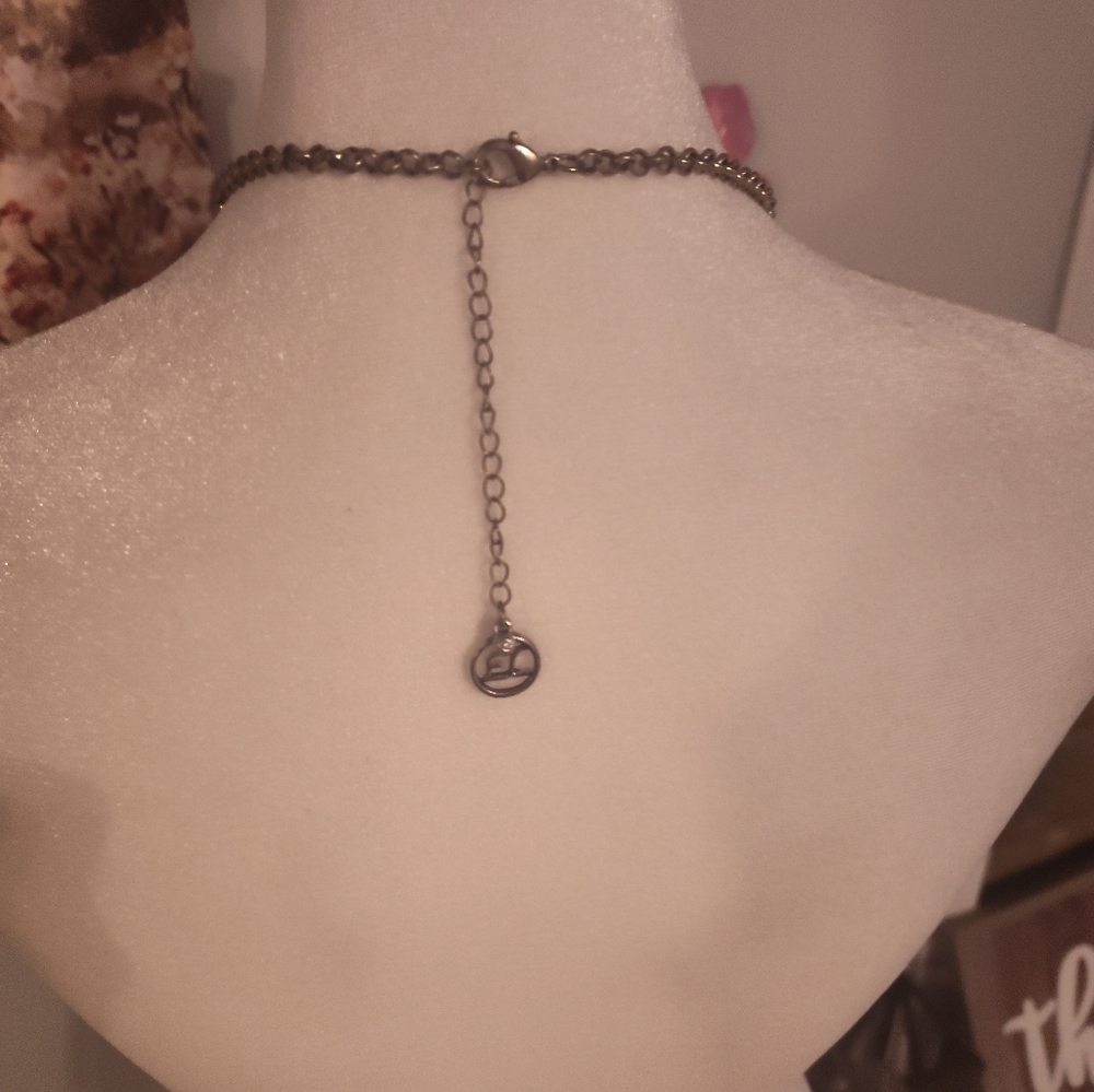 Elegant Turquoise and Silver Necklace #1 - Picture 3 of 3